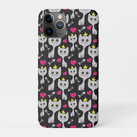 Queen Cat Pattern Case-Mate iPhone Hülle (Rückseite)
