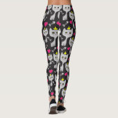Queen Cat Pattern Leggings (Rückseite)