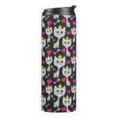 Queen Cat Pattern Thermosbecher (Nach links gedreht)
