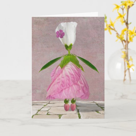 Queen Charlotte Karte (Gelbe Blume)