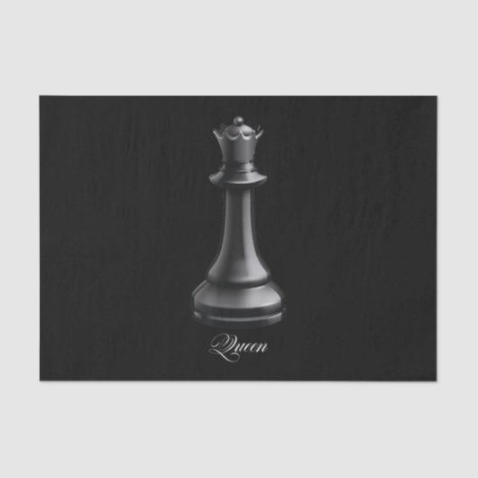 Queen Chess Piece Halloween Kostümschach Lover Seidenpapier (Vorderseite)