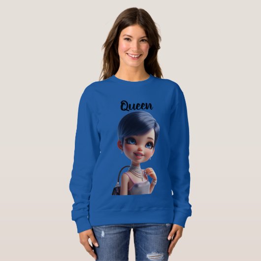 Queen CHIBI DOLL Sweatshirt (Vorne ganz)