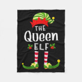 Queen Christmas Elf Matching Pajama X-mas Party  Fleecedecke (Vorderseite)