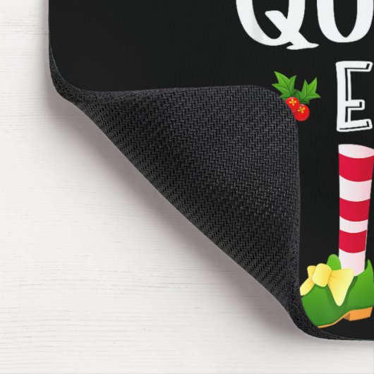 Queen Christmas Elf Matching Pajama X-mas Party Mousepad (Ecke)
