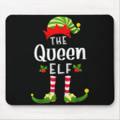 Queen Christmas Elf Matching Pajama X-mas Party Mousepad (Vorne)