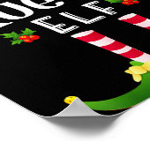 Queen Christmas Elf Matching Pajama X-mas Party  Poster (Ecke)