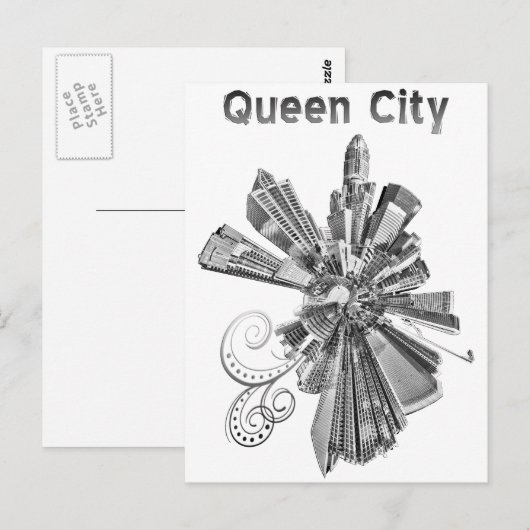 QUEEN CITY POSTKARTE (Vorne/Hinten)