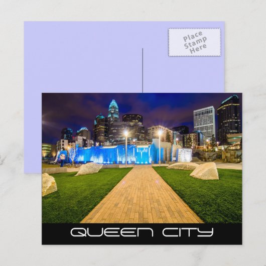 QUEEN CITY POSTKARTE (Vorne/Hinten)
