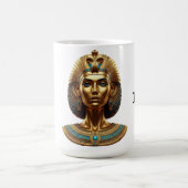 Queen Cleopatra – Golden Egyptian Majesty Art Desi Kaffeetasse (Mittel)