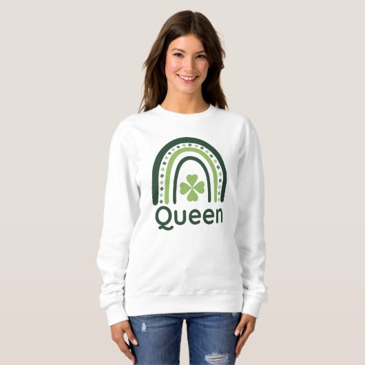 Queen Clover Boho Rainbow Sweatshirt (Vorne ganz)