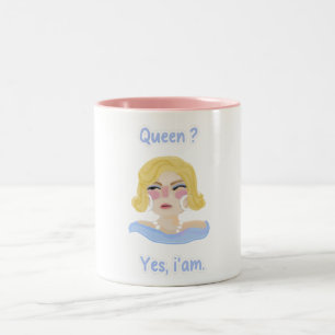 Queen Cover Zweifarbige Tasse