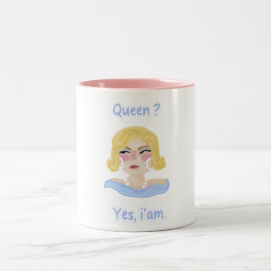 Queen Cover Zweifarbige Tasse (Mittel)