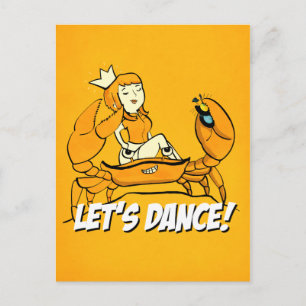 Queen Crab Reggae Girl Postkarte