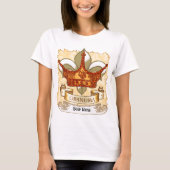 Queen Crown Banner Oma T-Shirt (Vorderseite)
