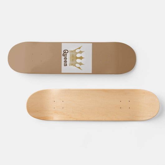 Queen /Crown Design Skateboard (Horizontal)