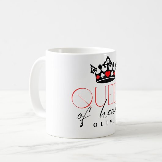Queen Crown Kaffeetasse (Vorderseite Links)
