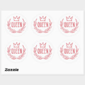 Queen Crown Laptop Sticker (Blatt)