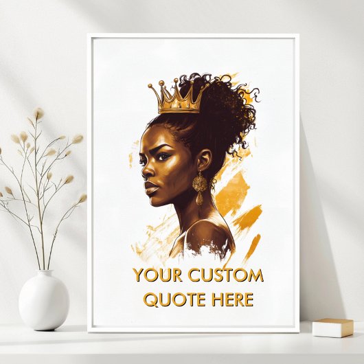 Queen Crown Portrait-Create Your Own Motivational Poster