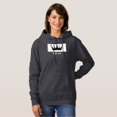 Queen Custom Text Crown Hoodie DarkGrey Sweatshirt (Vorne ganz)