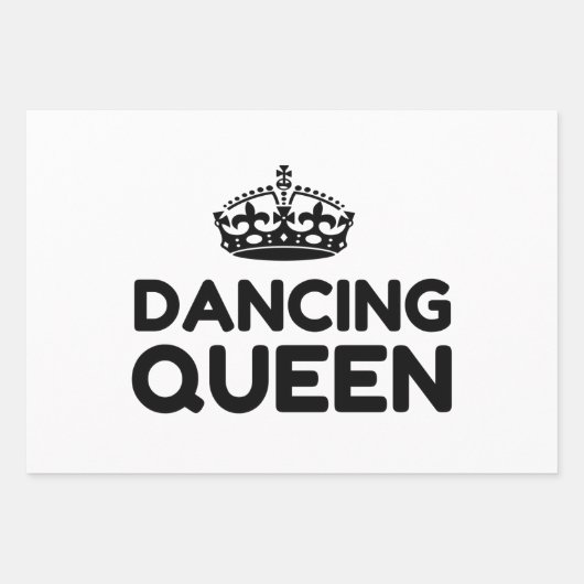 QUEEN DANCING GESCHENKPAPIER SET (Vorderseite)