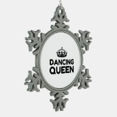 QUEEN DANCING SCHNEEFLOCKEN Zinn-Ornament (Links)