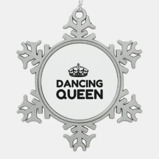 QUEEN DANCING SCHNEEFLOCKEN Zinn-Ornament