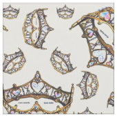 Queen darke goldene Krone Tiara brooch Stoff (Nahaufnahme)