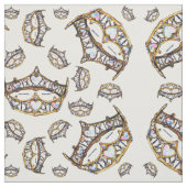 Queen darke goldene Krone Tiara brooch Stoff (Muster)