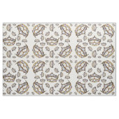 Queen darke goldene Krone Tiara brooch Stoff (Fat Quarter (45,7 x 55,9 cm))