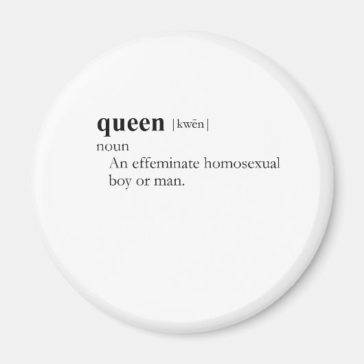 QUEEN (Definition) Magnet (Vorne)