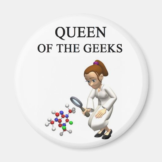 QUEEN der Geeken Magnet (Vorne)