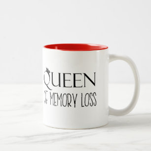 "QUEEN DES Speicherverlustes" Zweifarbige Tasse