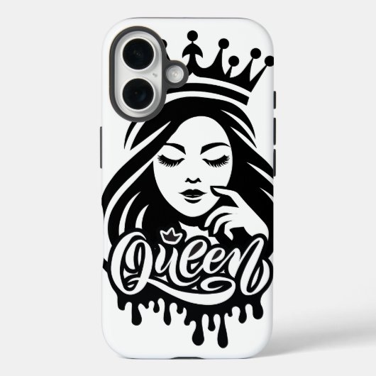 Queen Design – Elegante königliche Krone Case-Mate iPhone Hülle (Rückseite)