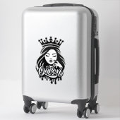 Queen Design – Elegante Königskrone Aufkleber (Koffer)