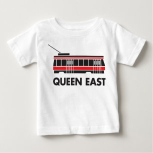 Queen East (Toronto) Streetcar Baby T-shirt