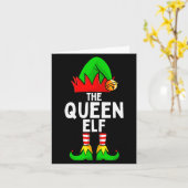 Queen Elf Matching Family Christmas Women Karte (Gelbe Blume)