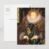 Queen Elizaabeth I. - Rottweiler Postkarte (Vorne/Hinten)