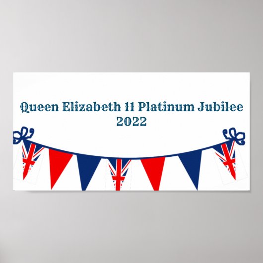 Queen Elizabeth 11 Platinum Jubilee Poster (Vorne)