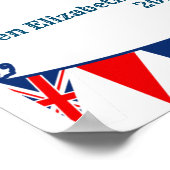 Queen Elizabeth 11 Platinum Jubilee Poster (Ecke)