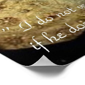 Queen Elizabeth 1 Liebe/Ehre Liebe Zitat Poster (Ecke)