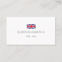 Queen Elizabeth 2. Visitenkarte