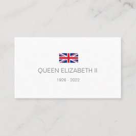 Queen Elizabeth 2. Visitenkarte