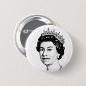 QUEEN ELIZABETH BUTTON BACK ABZEICHEN (Vorne & Hinten)