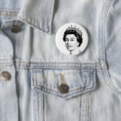 QUEEN ELIZABETH BUTTON BACK ABZEICHEN (Beispiel)