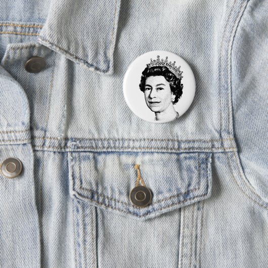 QUEEN ELIZABETH BUTTON BACK ABZEICHEN (Beispiel)
