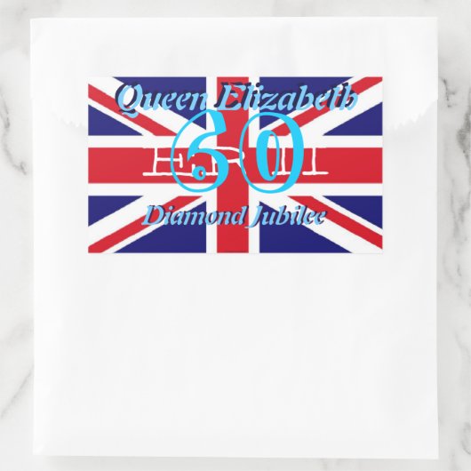 Queen Elizabeth Diamond Jubilee Aufkleber (Tasche)