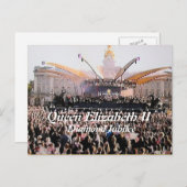 Queen Elizabeth Diamond Jubilee Konzert Postkarte (Vorne/Hinten)