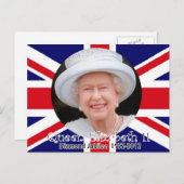 Queen Elizabeth Diamond Jubilee Porträt Postkarte (Vorne/Hinten)