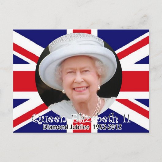 Queen Elizabeth Diamond Jubilee Porträt Postkarte (Vorderseite)