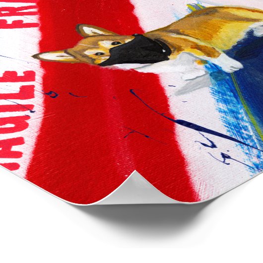 "Queen Elizabeth" Graffiti Style Poster (Ecke)